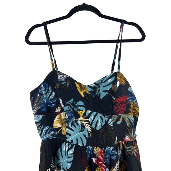 Pacific Vibes Floral Dress Sleeveless with Padded Bra Hawaiian Size XL - Picture 3 of 15